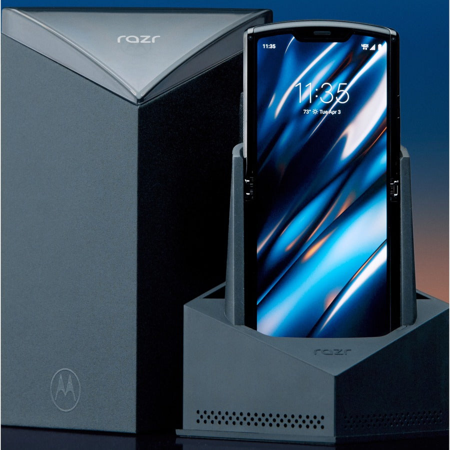 Motorola Mobility RAZR 128 GB Smartphone - 6.2 P-OLED/G-OLED HD 2142 x 876 - Kryo 360 GoldDual-core (2 Core) 2.20 GHz + Kryo 360 Silver Hexa-core (6 Core) 1.70 GHz - 6 GB RAM - Android 9.0 Pie - 4G" MOTXT20001