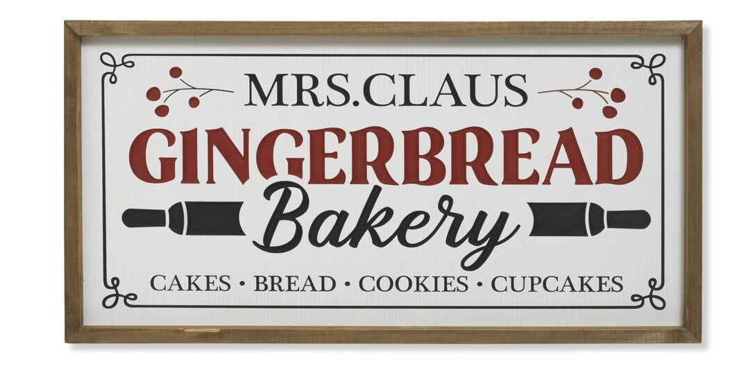 Mrs Claus Bakery Sign
