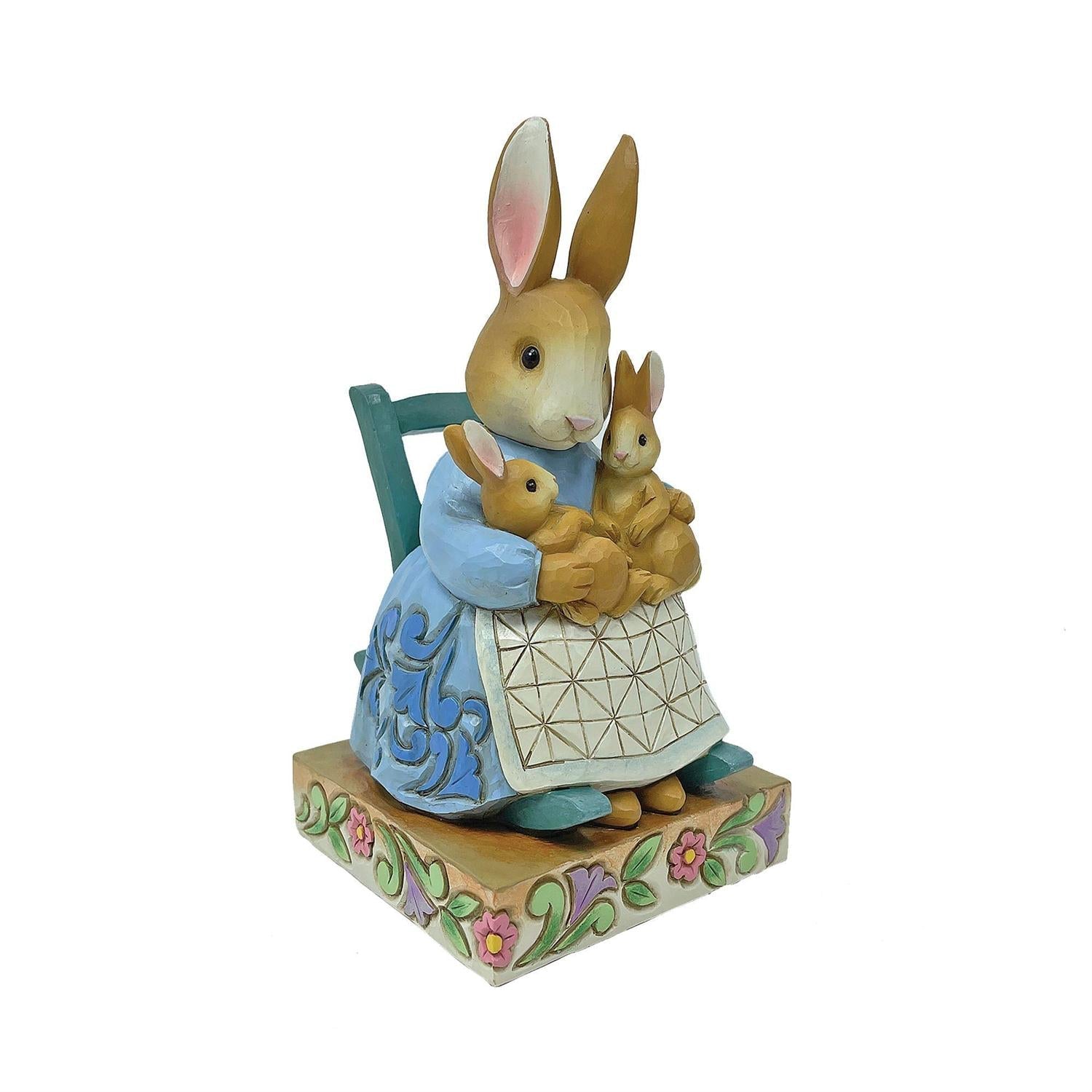 Mrs. Rabbit in Rocking Chair Figurine