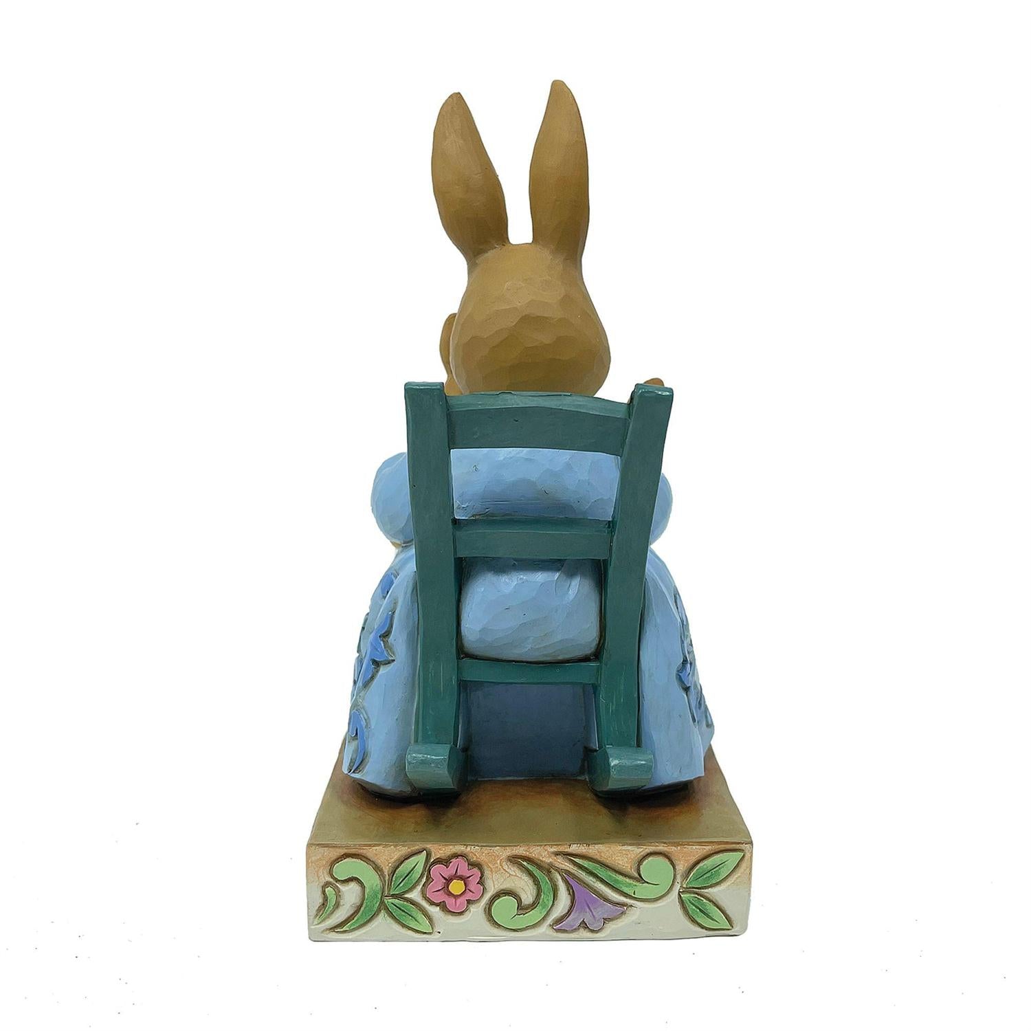 Mrs. Rabbit in Rocking Chair Figurine
