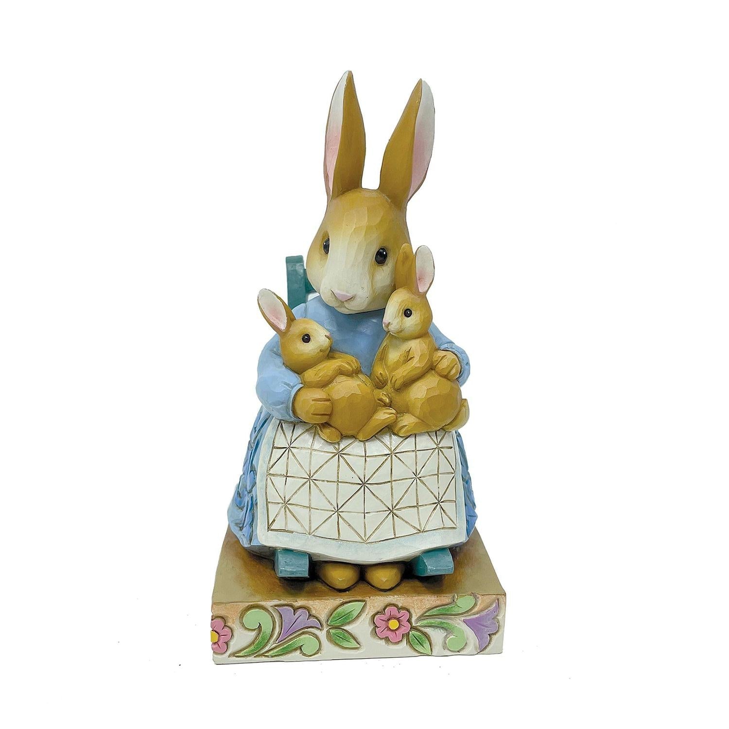 Mrs. Rabbit in Rocking Chair Figurine
