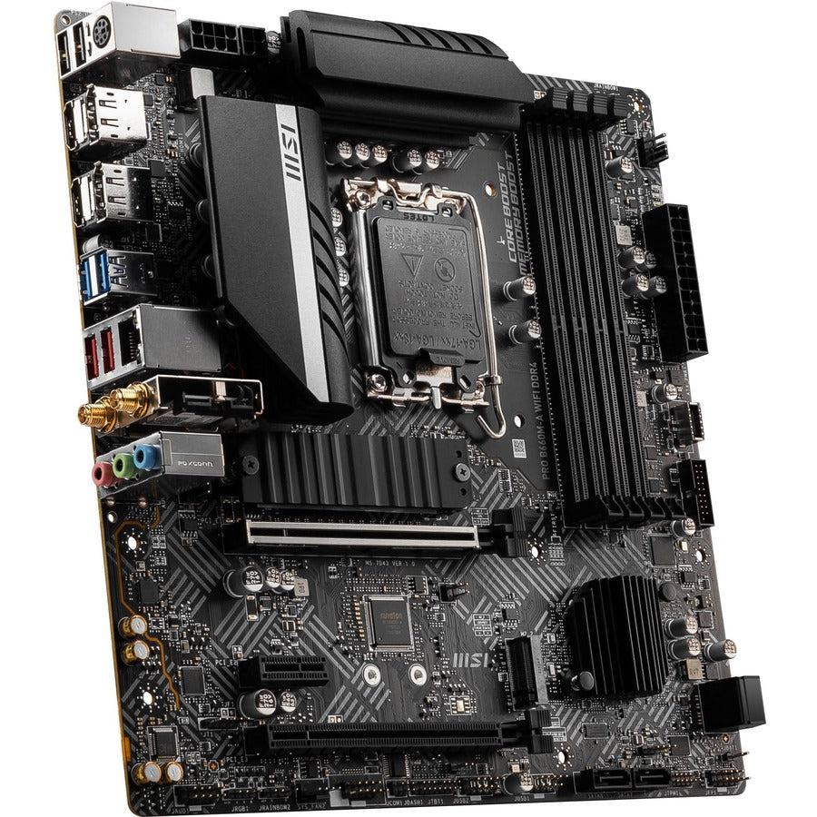 Msi B660M-A Wifi Ddr4 Desktop Motherboard - Intel B660 Chipset - Socket Lga-1700 - Intel Optane Memory Ready - Micro Atx