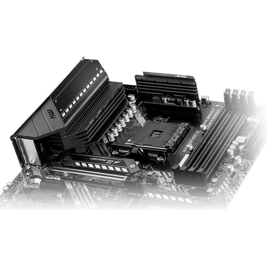 Msi Mag B550M Mortar Am4 Amd B550 Sata 6Gb/S Micro Atx Amd Motherboard