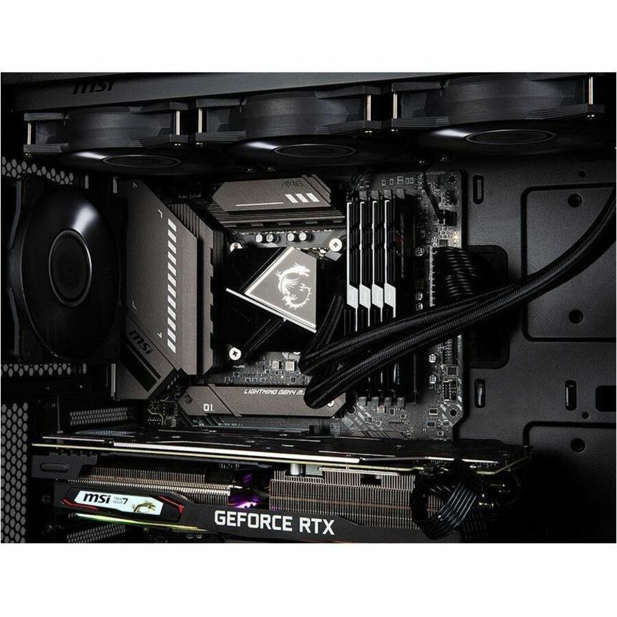 Msi Mag Series Coreliquid P240 Aio Liquid Cpu Cooler, 240Mm Radiator, Dual 120Mm Pwm Fans