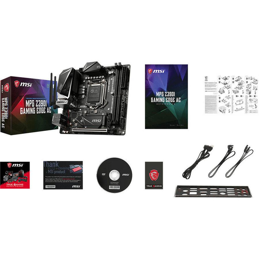 Msi Mpg Z390I Gaming Edge Ac Lga 1151 (300 Series) Intel Z390 Hdmi Sata 6Gb/S Usb 3.1 Mini Itx Intel Motherboard
