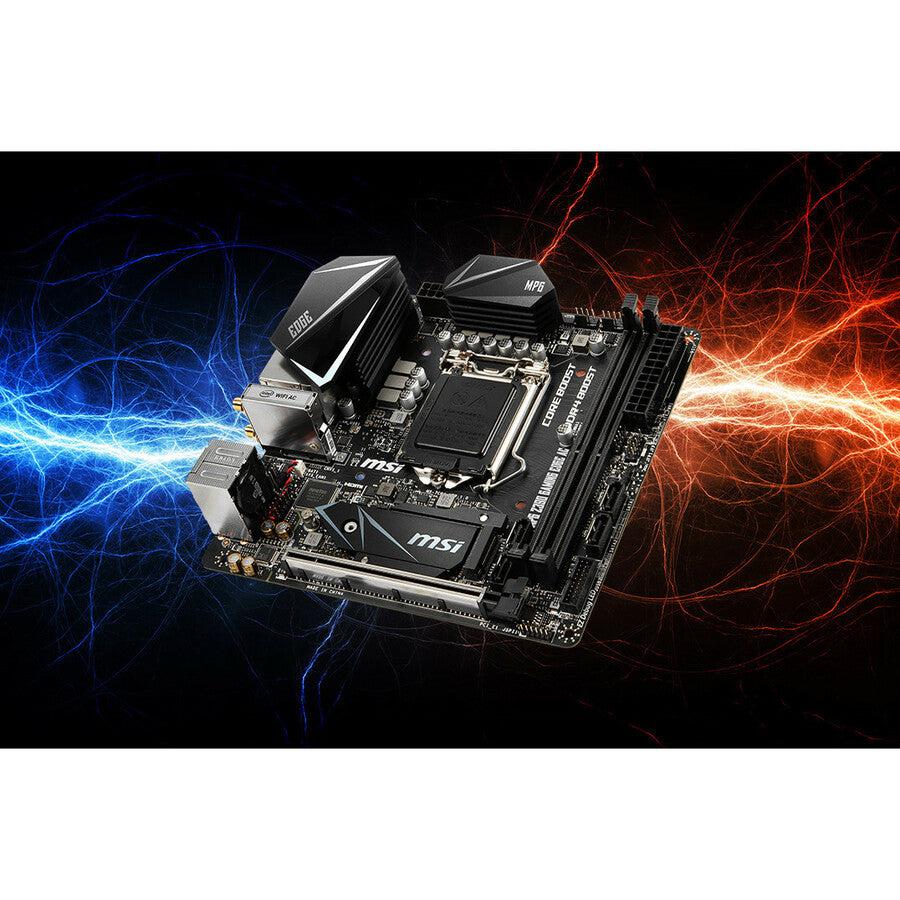 Msi Mpg Z390I Gaming Edge Ac Lga 1151 (300 Series) Intel Z390 Hdmi Sata 6Gb/S Usb 3.1 Mini Itx Intel Motherboard