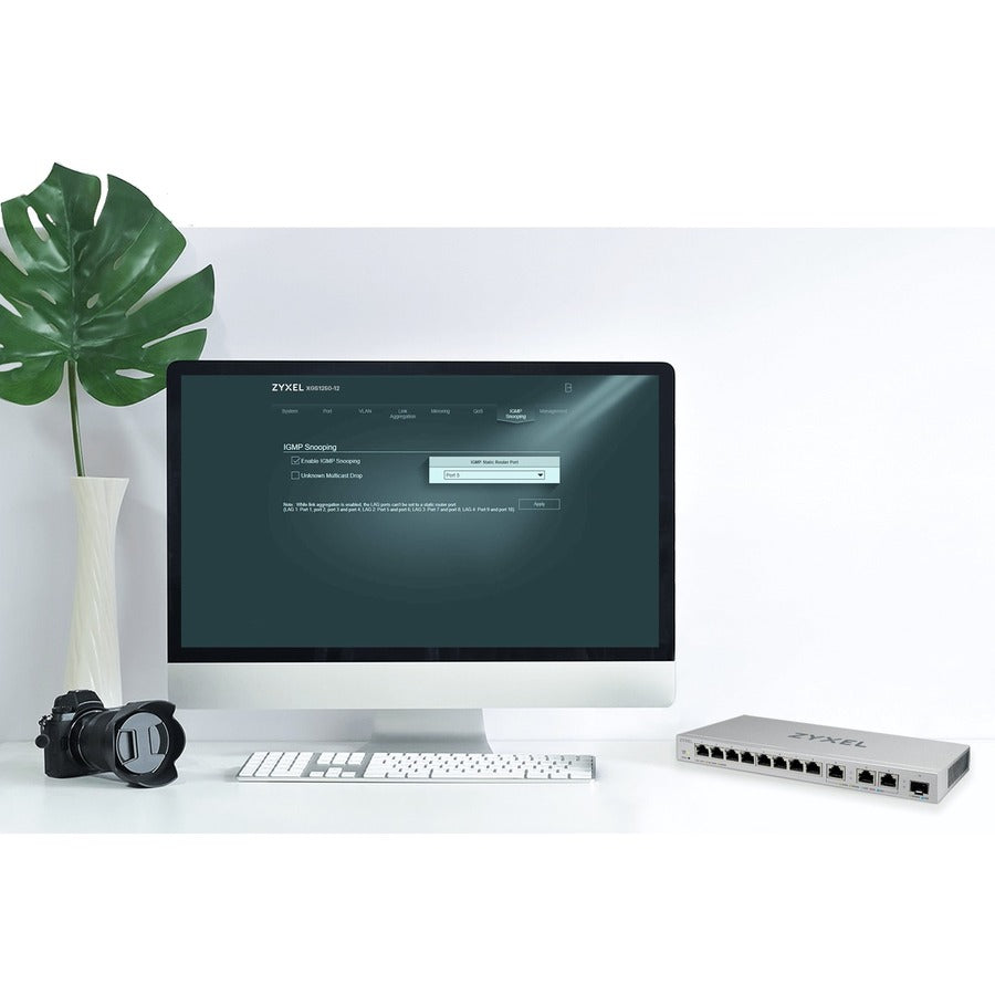 Multi-Gigabit Switch - Zyxel XGS1250-12 Web Managed | TecISoft