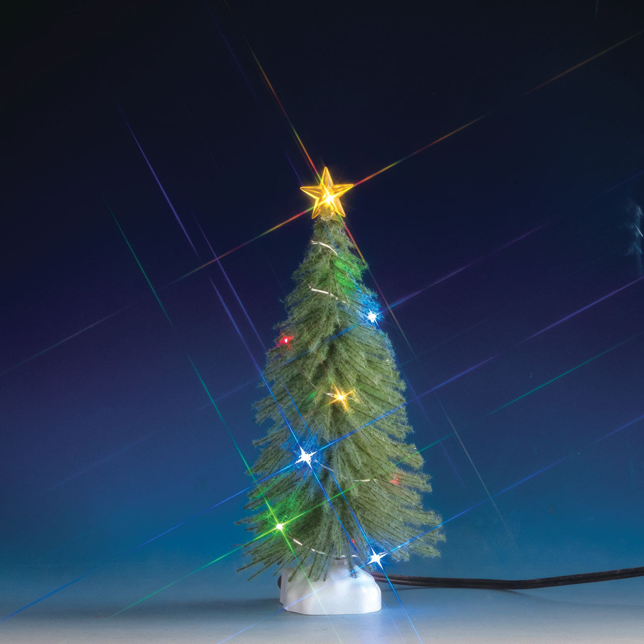 Multi Light Spruce Tree - 7.5 Inch