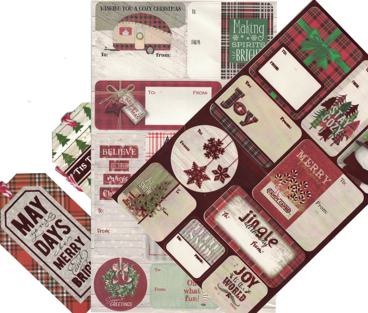 Multi Pack Gift Tags - Country Style