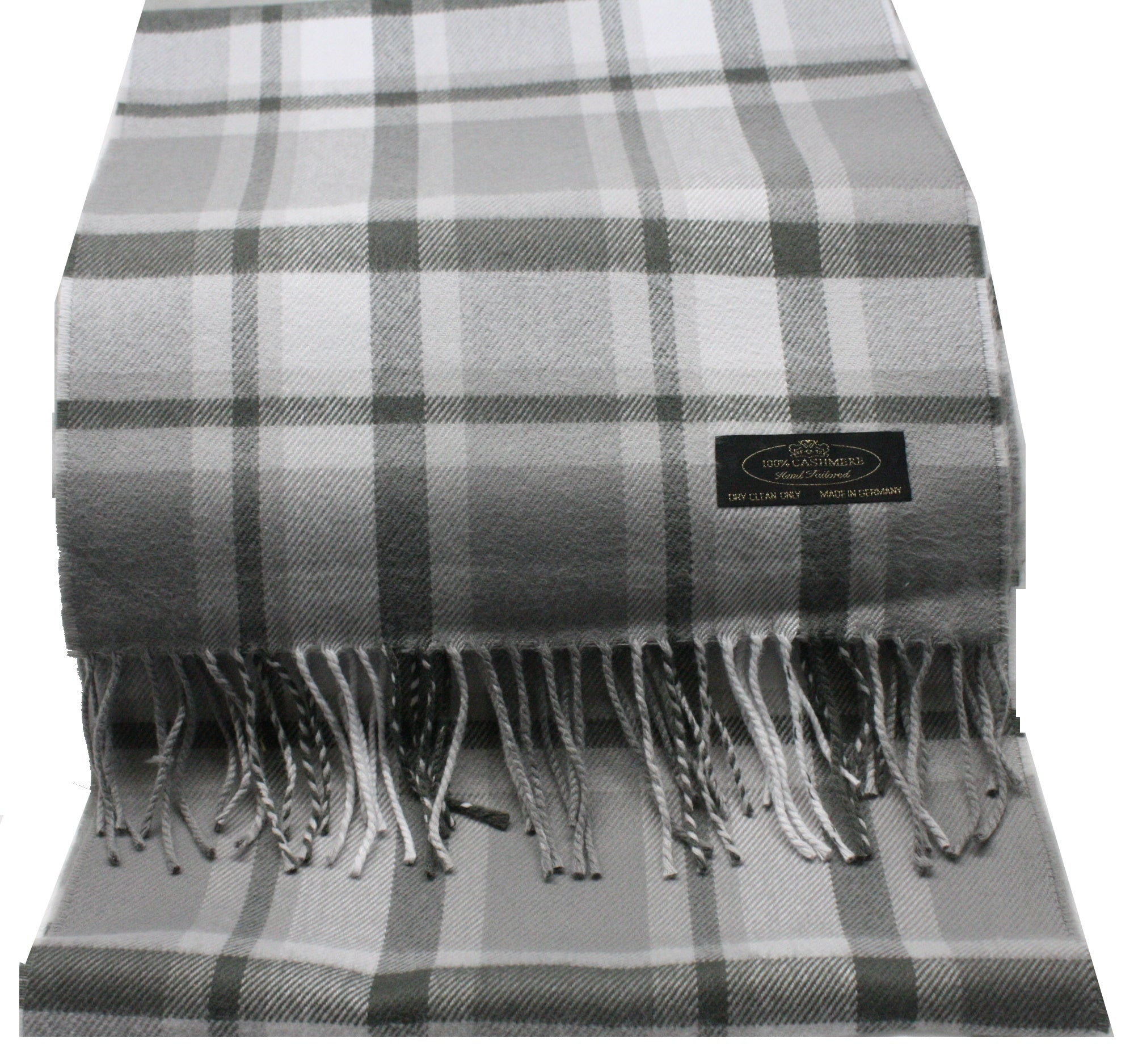 Multi Tone Grey Cashmere Scarf