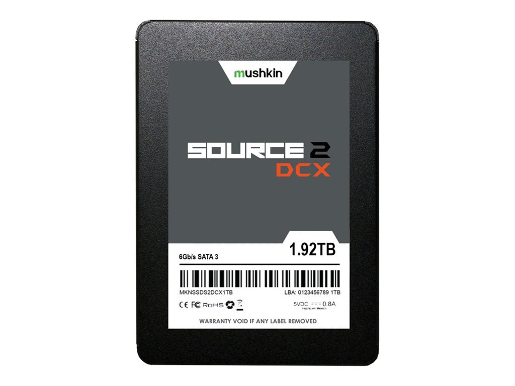 Mushkin Source 2 DCX - SSD - encrypted - 1.92 TB - internal - 2.5 - SATA 6Gb/s - 256-bit AES - Self-Encrypting Drive
