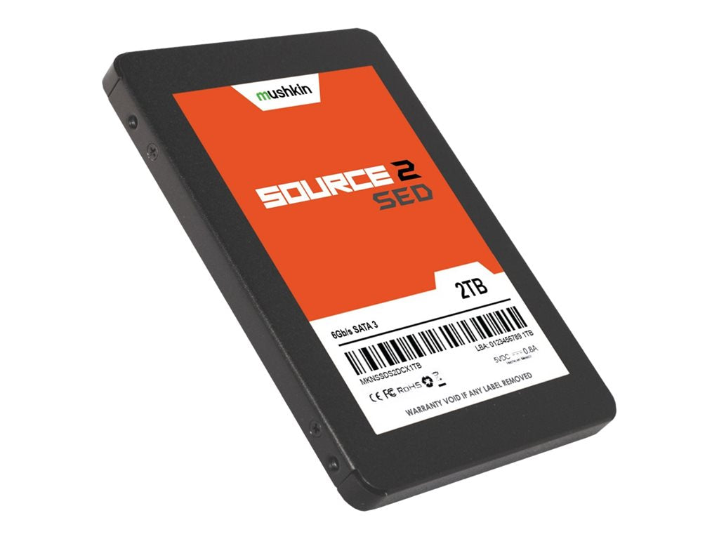 Mushkin Source 2 SED - SSD - encrypted - 2 TB - internal - 2.5 - SATA 6Gb/s - buffer: 2 GB - 256-bit AES - Self-Encrypting Drive MKNSSDSE2TB