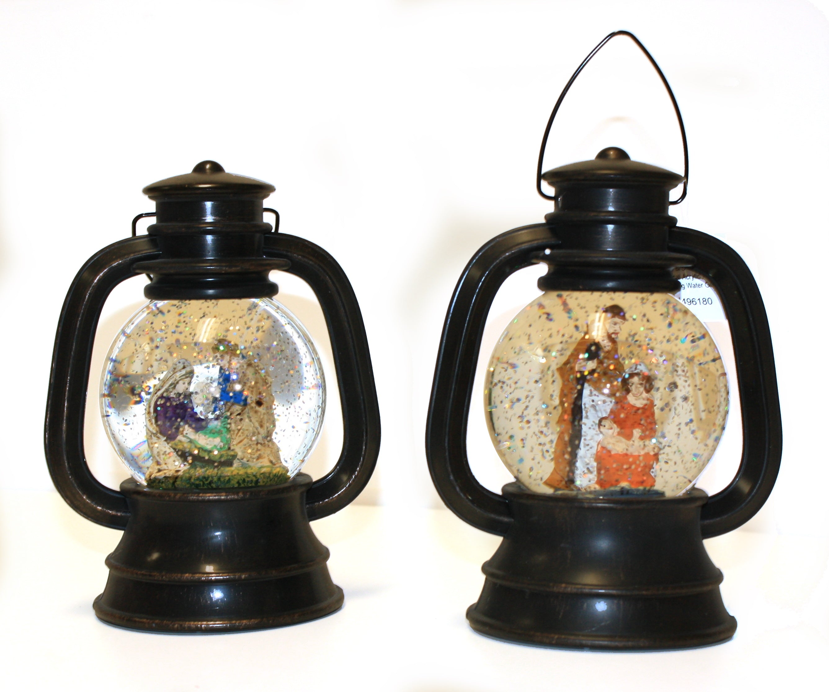 Musical Acrylic Spinning Nativity Waterglobe - Kneeling