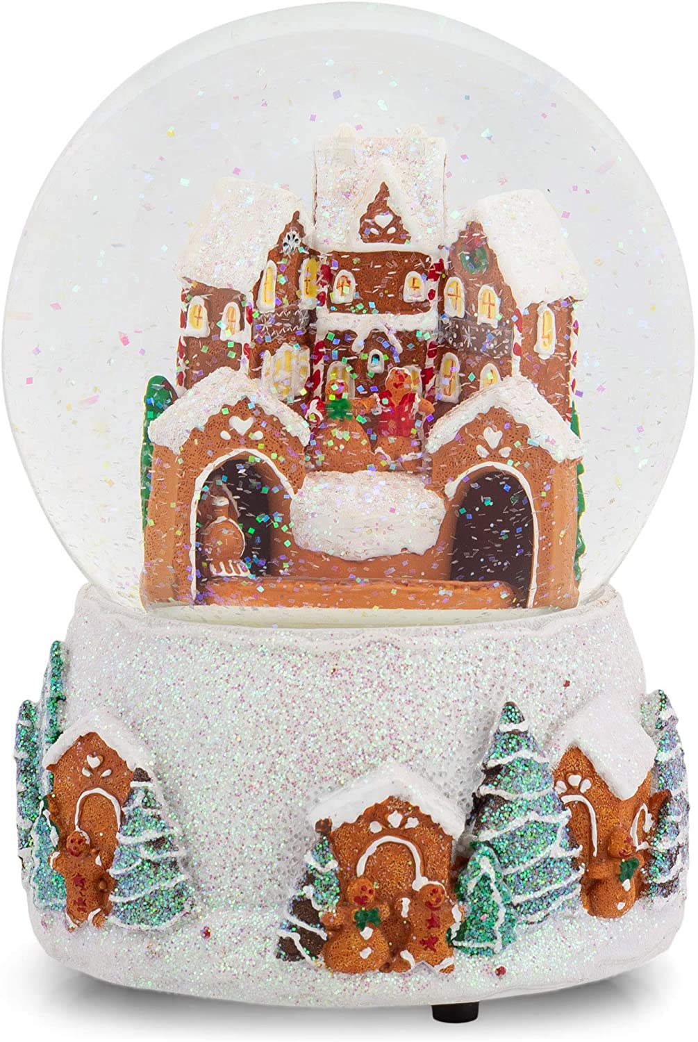 Musical Gingerbread Dome Snowglobe - 5.5 inch