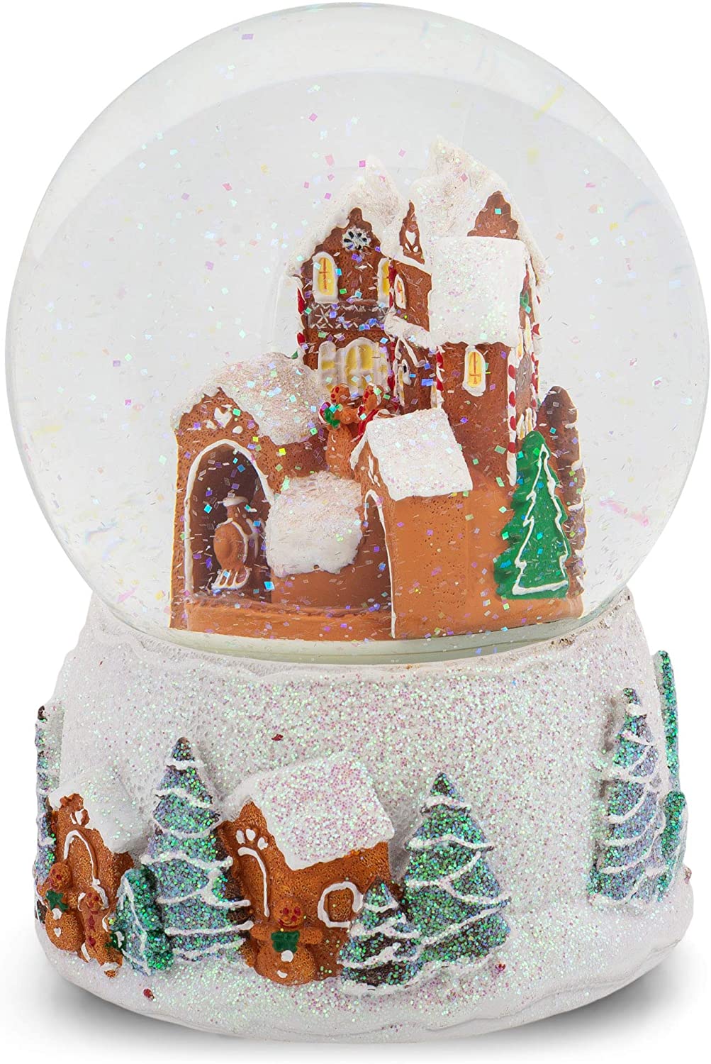Musical Gingerbread Dome Snowglobe - 5.5 inch