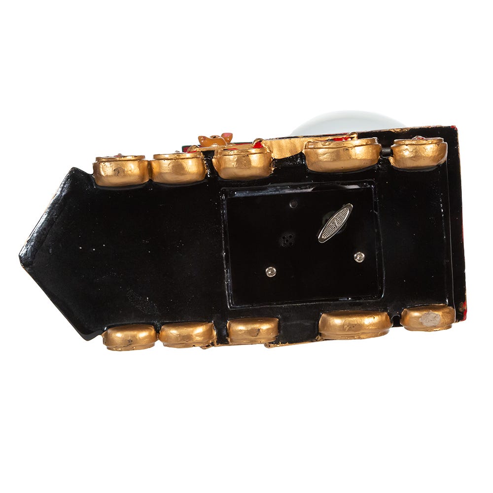 Musical Santa Driving Train Water Globe - 120mm