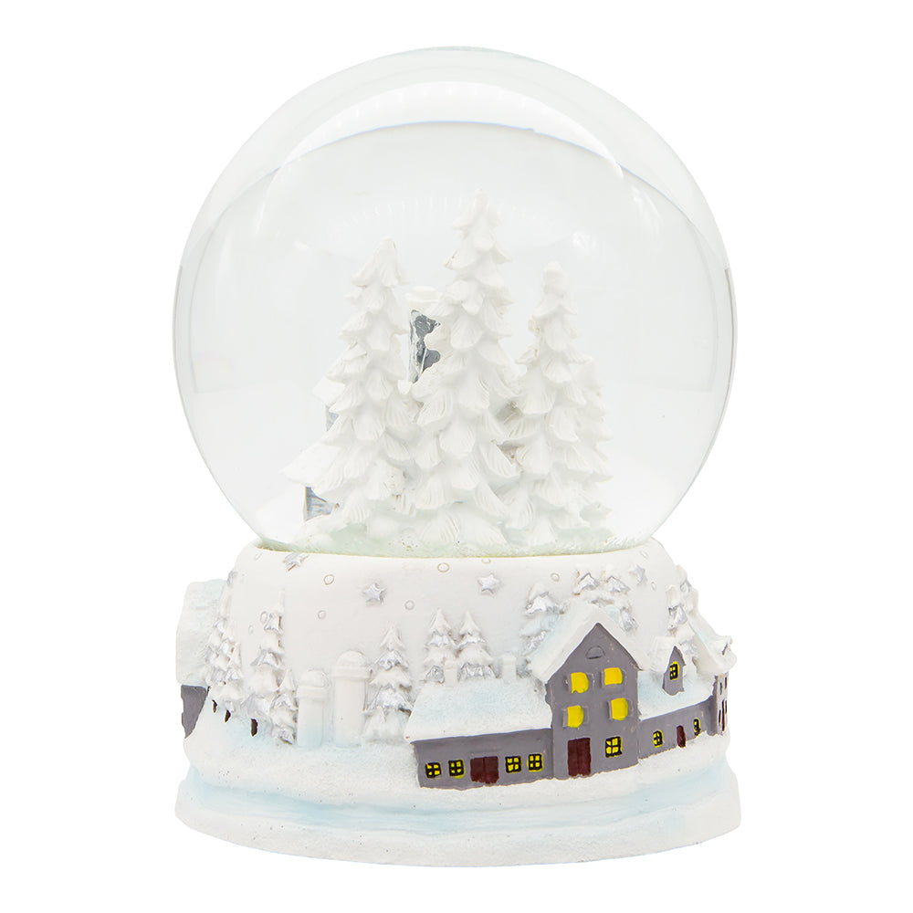 Musical Snowy House Water Globe