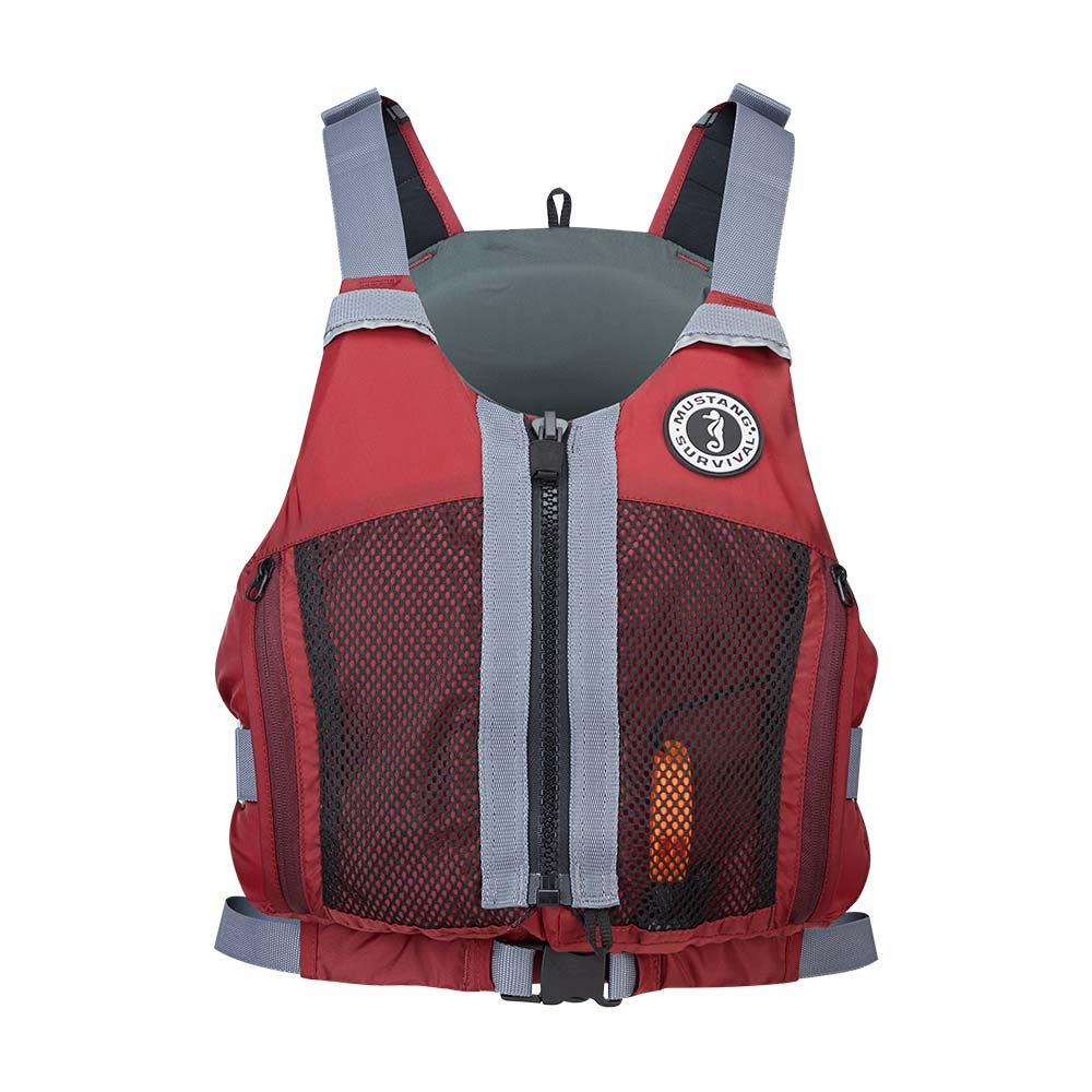 Mustang Women's Destiny Foam Vest - Merlot/Grey - Large/XL