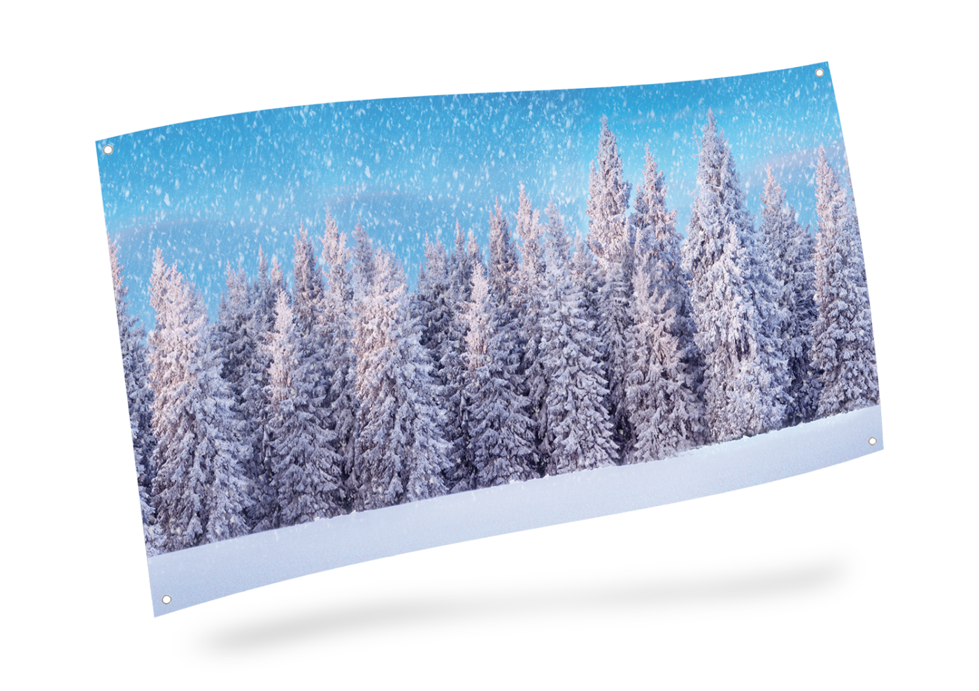 My Village Background Cloth - Snow Forest - 59x30 inch