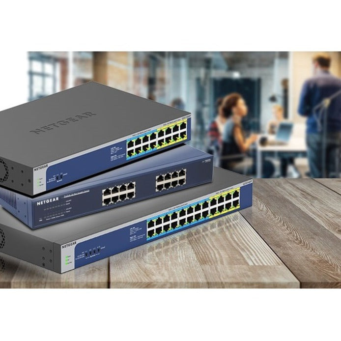 NETGEAR GS524PP 24-Port Gigabit Ethernet, High-Power PoE+ Unmanaged Switch GS524PP-100NAS