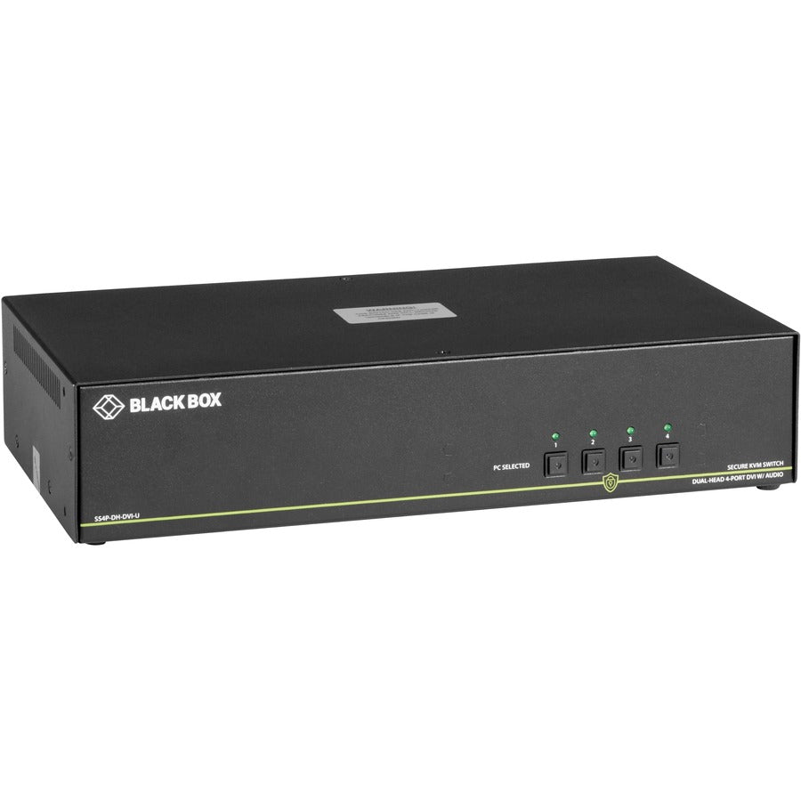 NIAP 3.0 Certified Dual-Monitor KVM Switch - Secure 4-Port DVI-I Solution | Black Box SS4P-DH-DVI-U