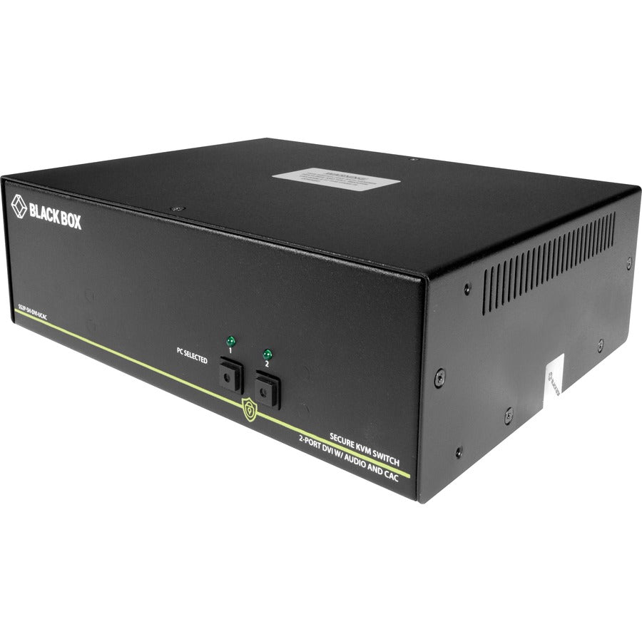 NIAP 3.0 Certified KVM Switch - Secure 2-Port DVI-I Single Monitor | TecISoft SS2P-SH-DVI-U