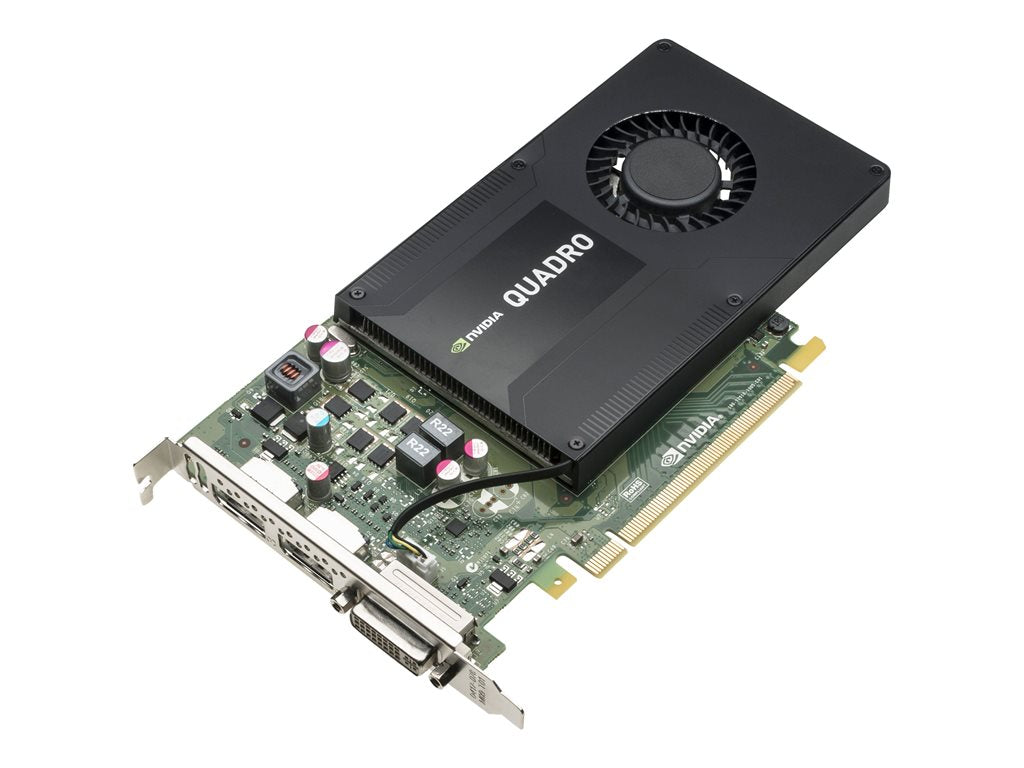 NVIDIA Quadro K2200 - Graphics card - Quadro K2200 - 4 GB GDDR5 - PCIe 2.0 x16 - DVI, 2 x DisplayPort - promo - for