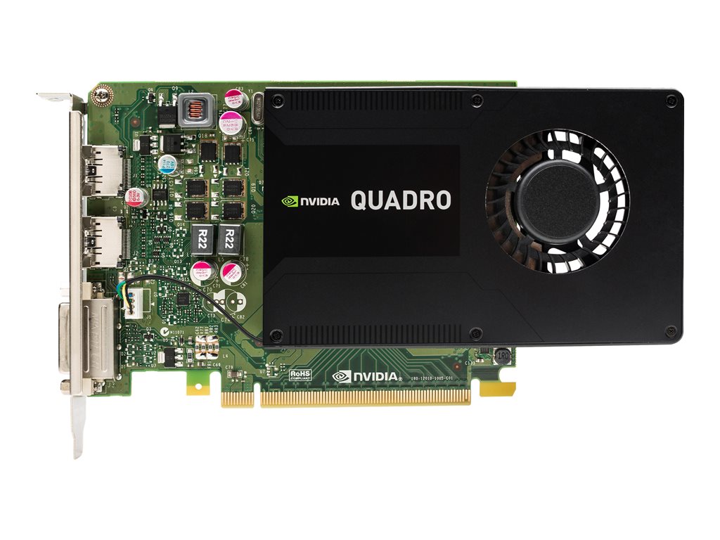 NVIDIA Quadro K2200 - Graphics card - Quadro K2200 - 4 GB GDDR5 - PCIe 2.0 x16 - DVI, 2 x DisplayPort - promo - for