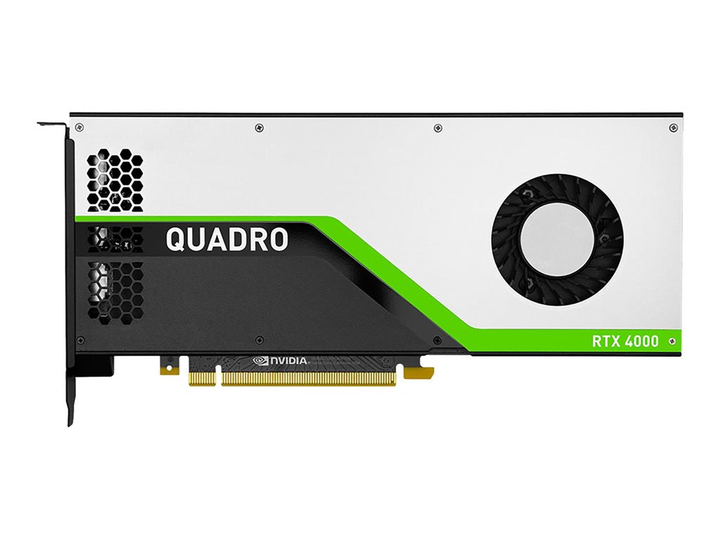 NVIDIA Quadro RTX 4000 - Graphics card - Quadro RTX 4000 - 8 GB GDDR6 - PCIe 3.0 x16 - 3 x DisplayPort, USB-C - CTO