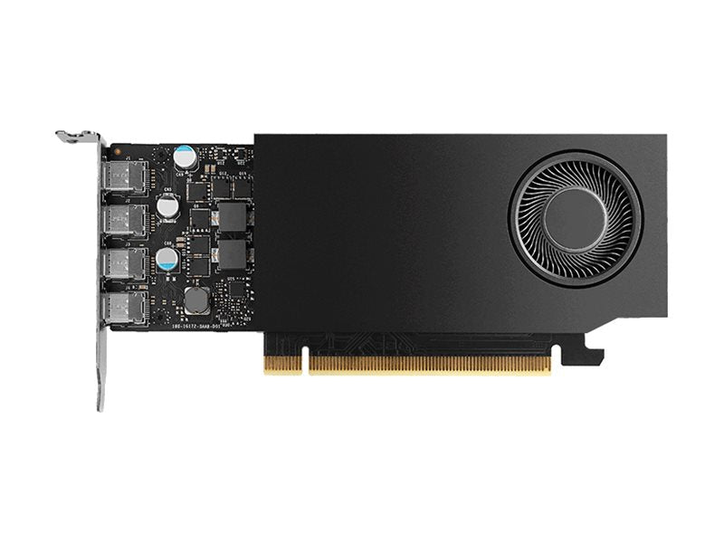 NVIDIA RTX A400 - Graphics card - RTX A400 - 4 GB GDDR6 - PCIe 4.0 x8 - 4 x Mini DisplayPort VCNRTXA400ATX-PB
