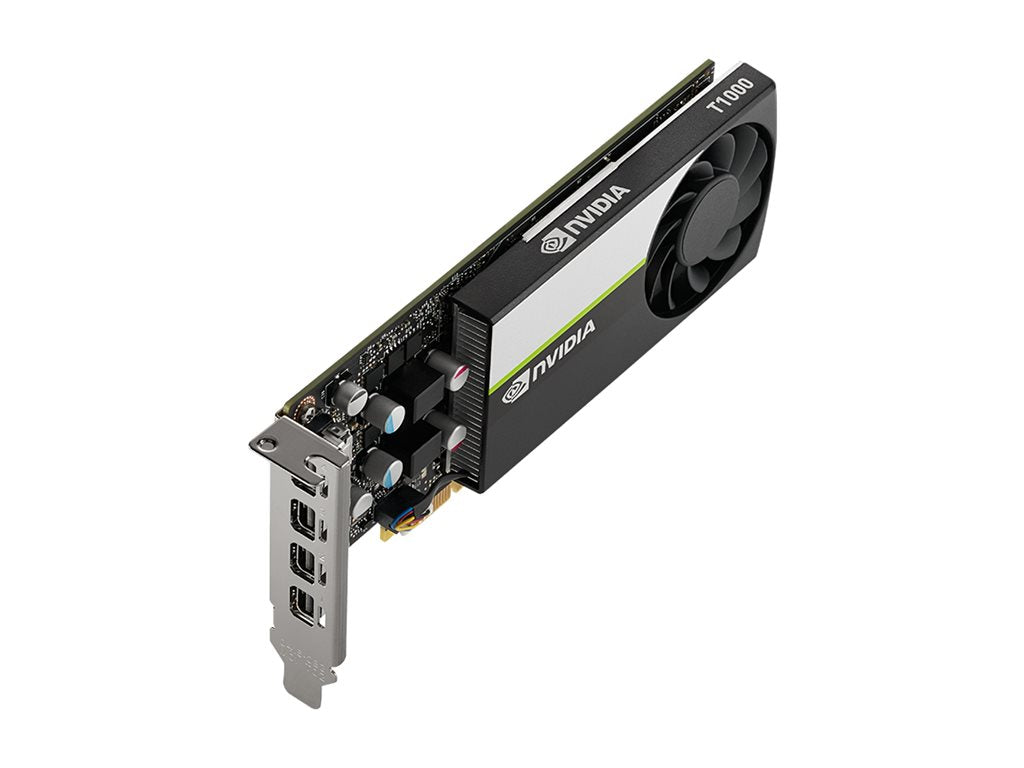 NVIDIA T1000 - Graphics card - T1000 - 4 GB GDDR6 - PCIe 3.0 x16 low profile - 4 x Mini DisplayPort VCNT1000-B