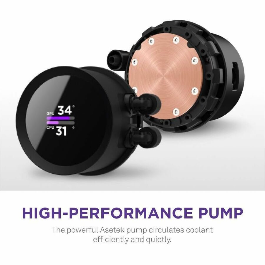 NZXT Kraken 240 240mm AIO Liquid Cooler with LCD Display - 1 Pack