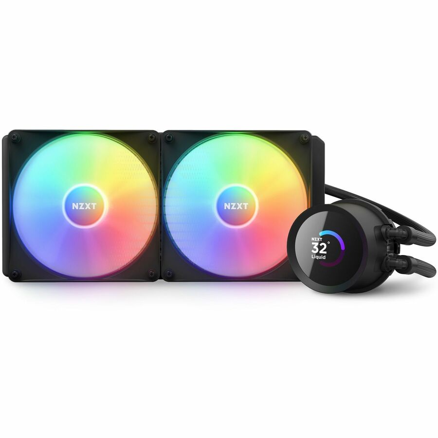NZXT Kraken 280 RGB 280mm AIO Liquid Cooler with LCD Display and RGB Fans - 1 Pack