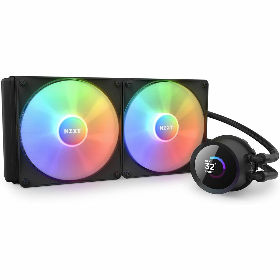 NZXT Kraken 280 RGB 280mm AIO Liquid Cooler with LCD Display and RGB Fans - 1 Pack