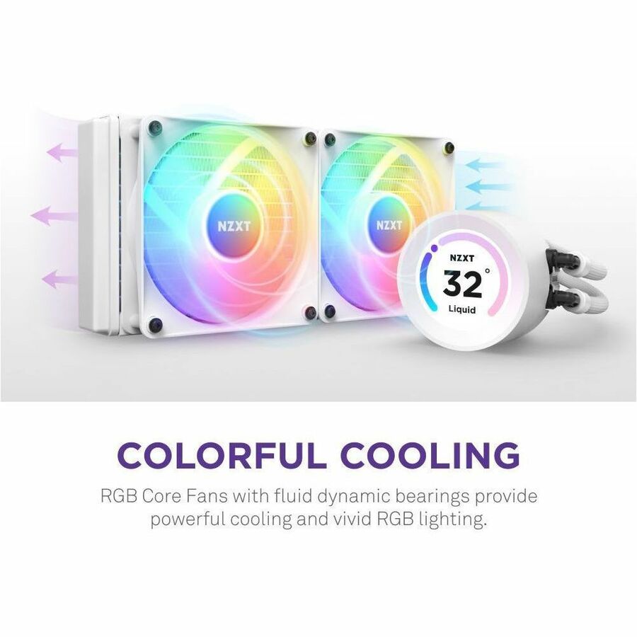 NZXT Kraken Elite 280 RGB RL-KR28E-W1 Cooling Fan/Radiator/Water Block/Pump - 1 Pack
