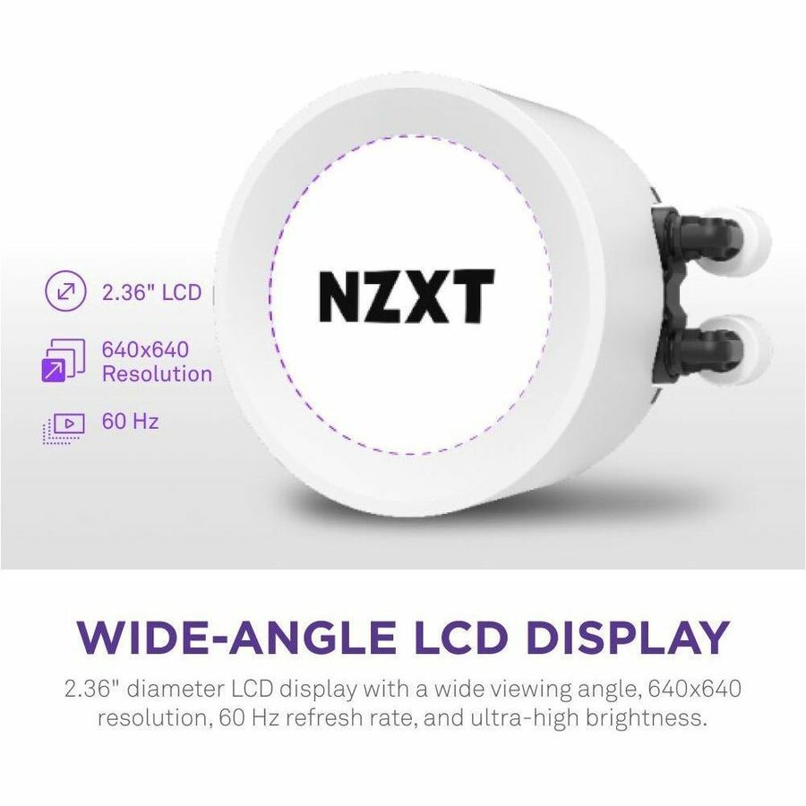 NZXT Kraken Elite 280 RGB RL-KR28E-W1 Cooling Fan/Radiator/Water Block/Pump - 1 Pack
