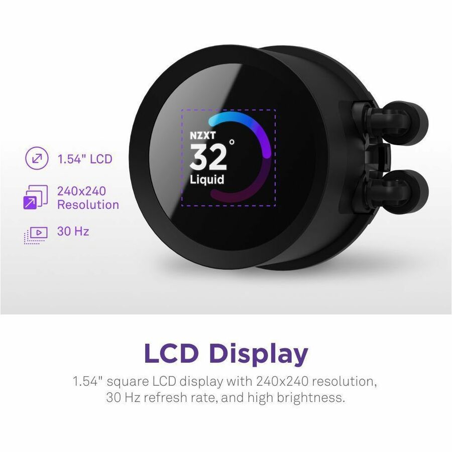 NZXT Kraken Elite 360 360mm AIO Liquid Cooler with LCD Display - 1 Pack