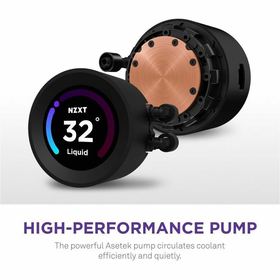 NZXT Kraken Elite 360 RGB RL-KR36E-B1 Cooling Fan/Radiator/Water Block/Pump - 1 Pack