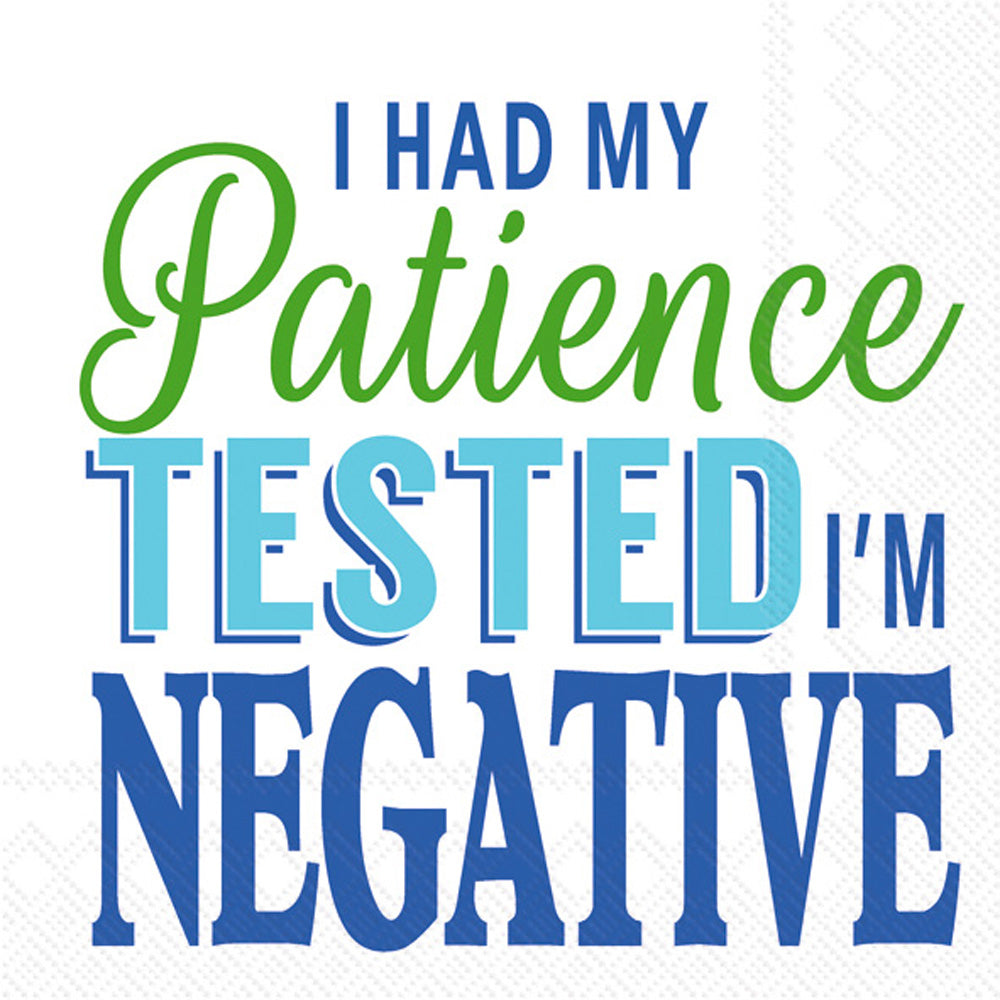 Negative - Cocktail Napkin