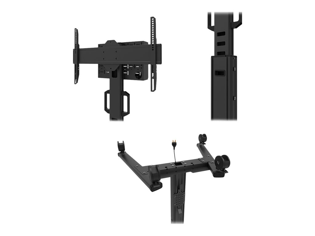 Neomounts - Cart - for flat panel - black - screen size: 37-75""