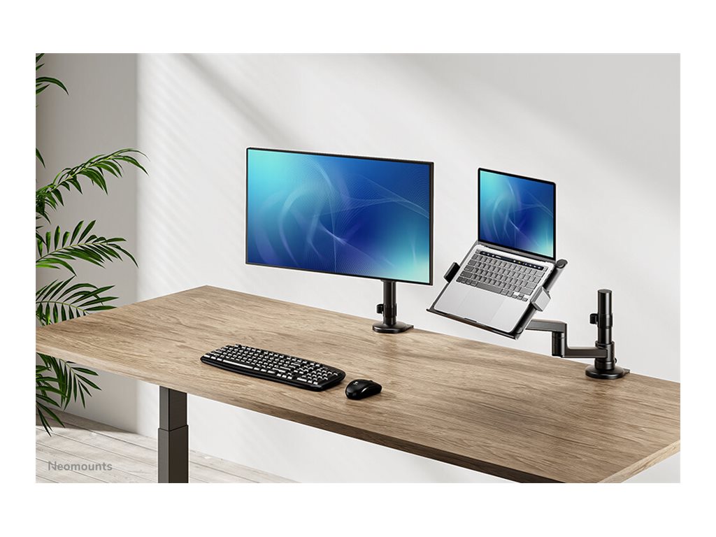Neomounts DS20-425BL1 - Mounting kit (articulating arm) - full-motion - for notebook - steel - black - screen size: