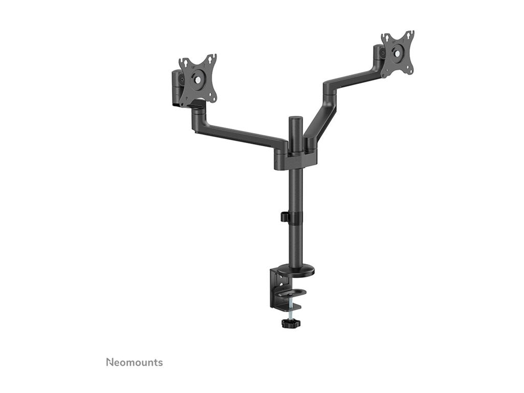 Neomounts DS60-425BL2 - Mounting kit (articulating arm) - full-motion - for 2 monitors - steel - black - screen size: