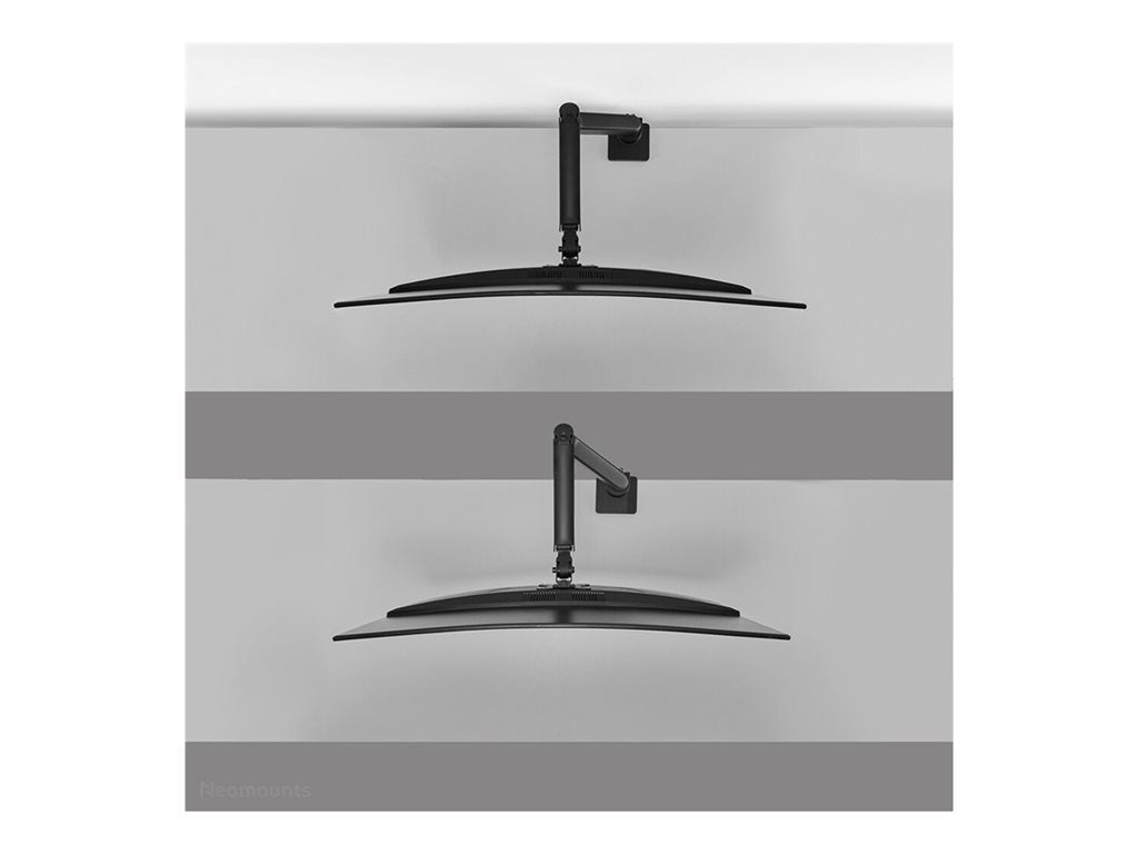 Neomounts DS70PLUS-450BL1 - Mounting kit (desk mounting arm) - full-motion - for curved LCD display - steel - black -