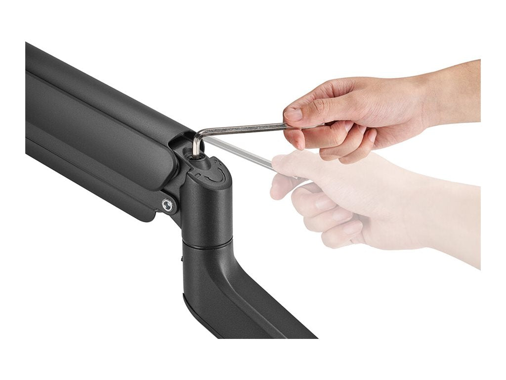 Neomounts DS70PLUS-450BL1 - Mounting kit (desk mounting arm) - full-motion - for curved LCD display - steel - black -