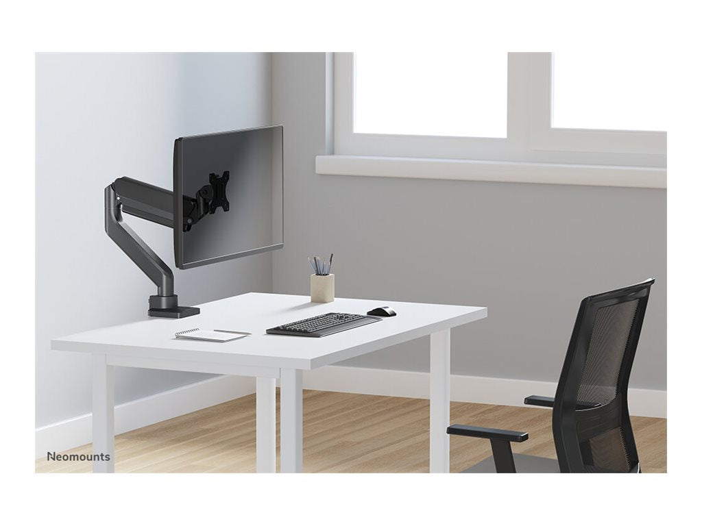Neomounts DS70PLUS-450BL1 - Mounting kit (desk mounting arm) - full-motion - for curved LCD display - steel - black -
