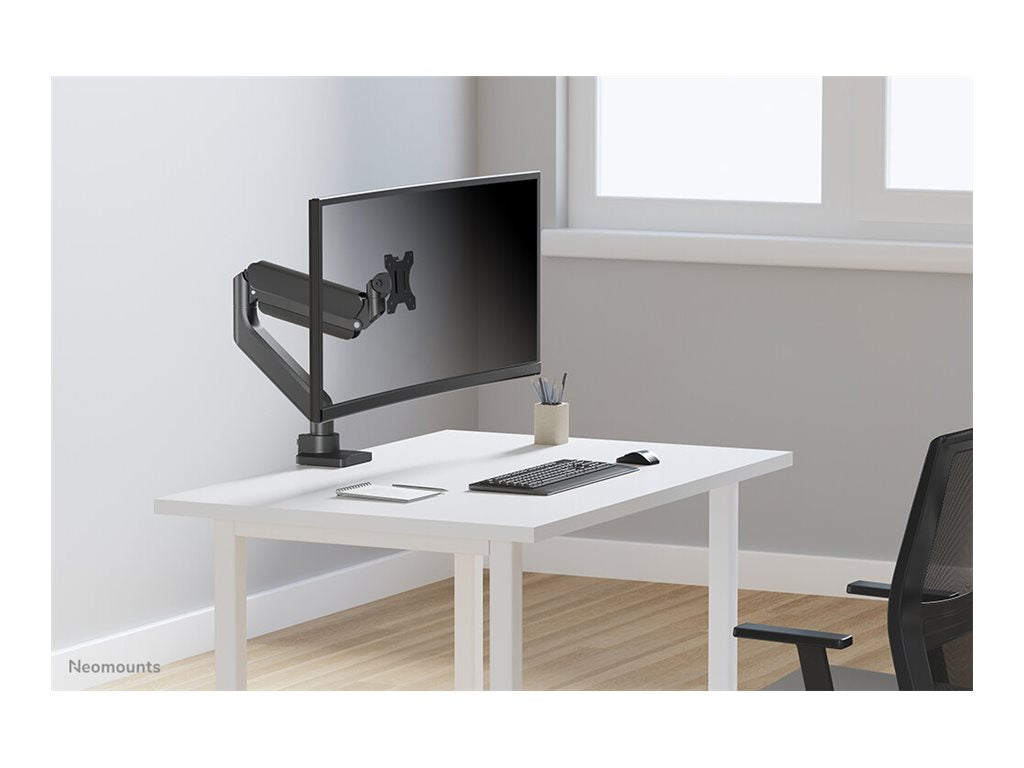 Neomounts DS70PLUS-450BL1 - Mounting kit (desk mounting arm) - full-motion - for curved LCD display - steel - black -
