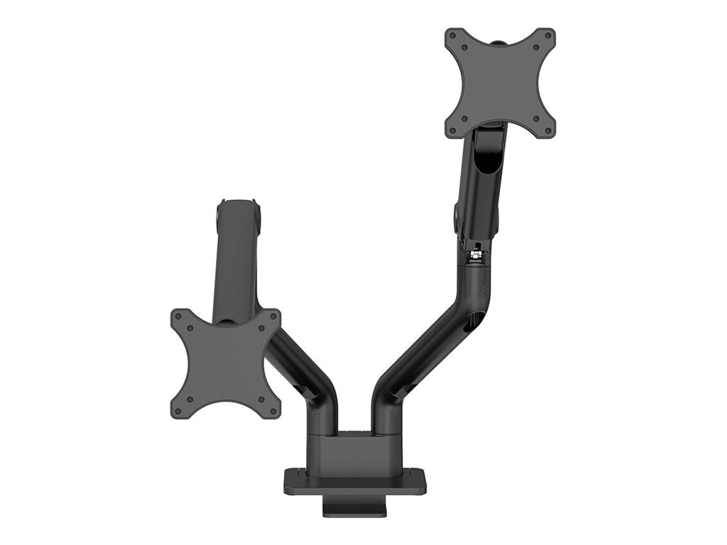 Neomounts DS70S-950BL2 - Mounting kit (2 mounting arms) - full-motion - for 2 monitors - aluminum - black - screen size: