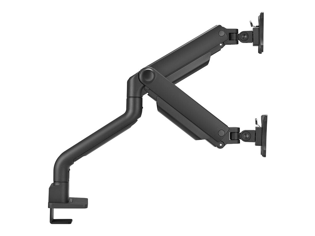 Neomounts DS70S-950BL2 - Mounting kit (2 mounting arms) - full-motion - for 2 monitors - aluminum - black - screen size: