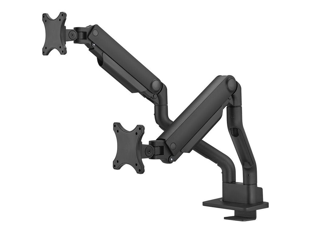 Neomounts DS70S-950BL2 - Mounting kit (2 mounting arms) - full-motion - for 2 monitors - aluminum - black - screen size:
