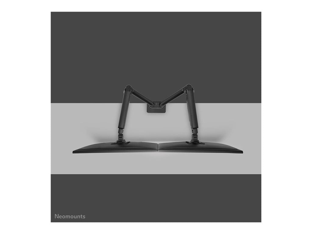 Neomounts DS70S-950BL2 - Mounting kit (2 mounting arms) - full-motion - for 2 monitors - aluminum - black - screen size: